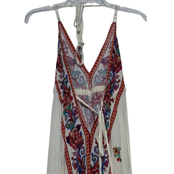 Womens Flying Tomato Gauze Halter Shark Tooth Hem Dress - Size Small - Picture 8 of 10